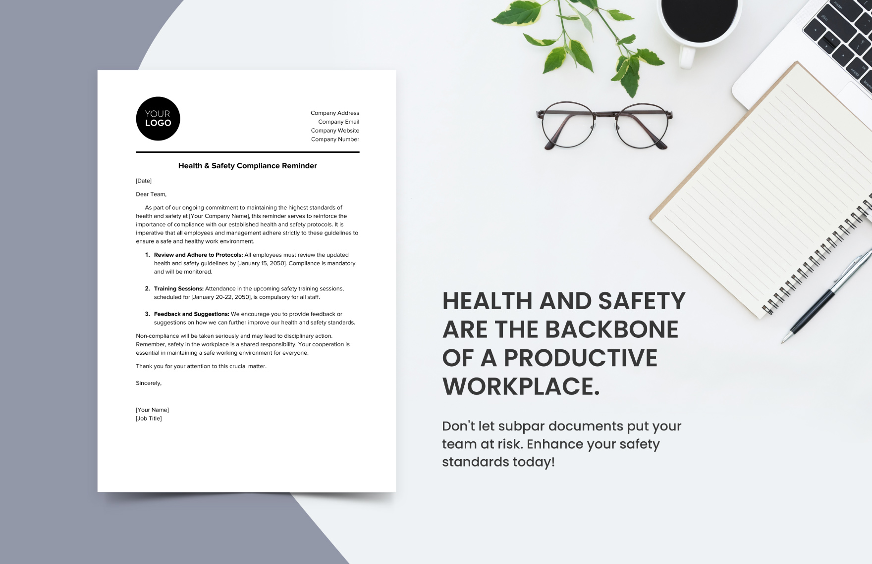 Health & Safety Compliance Reminder Template