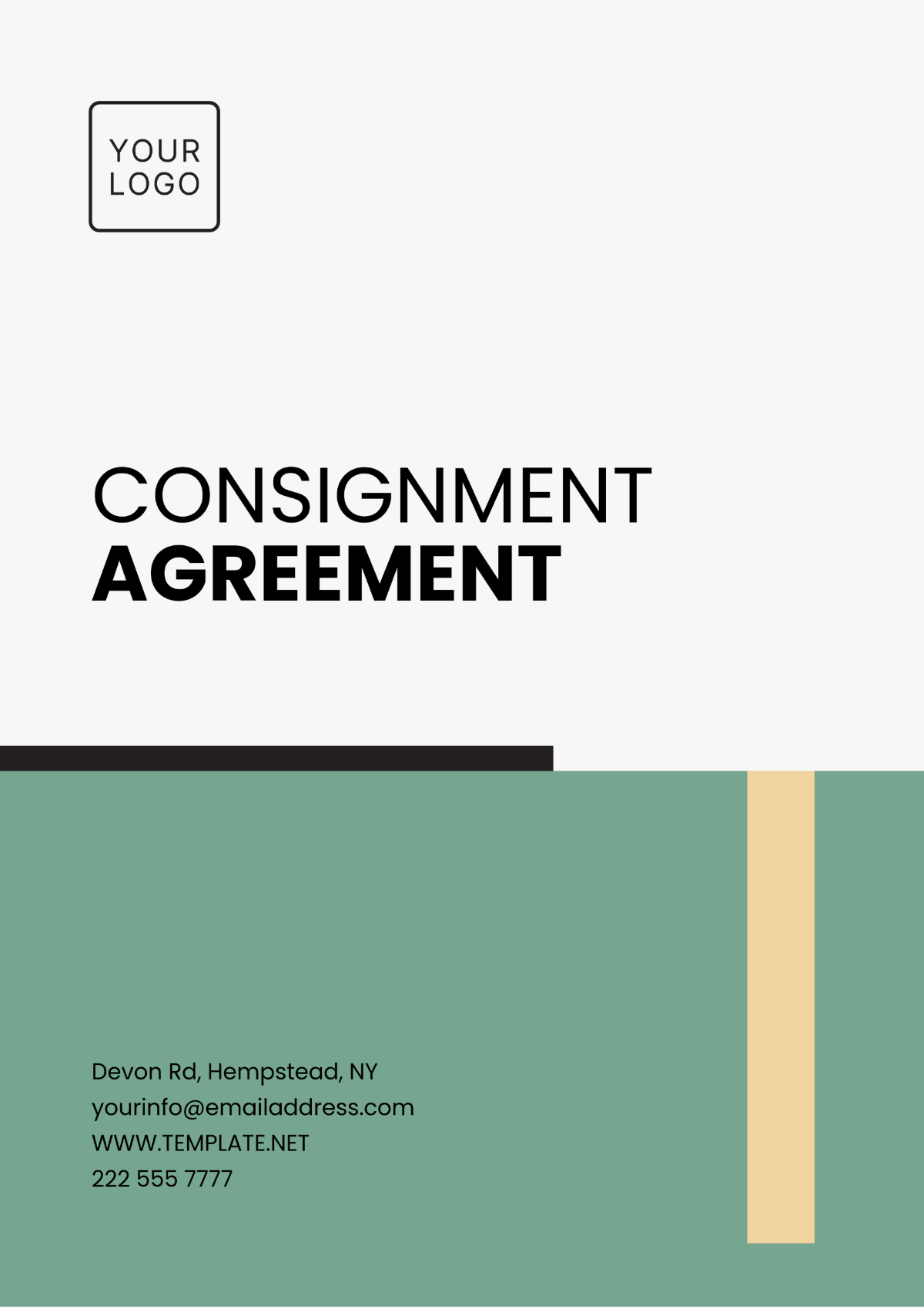 Consignment Agreement Template