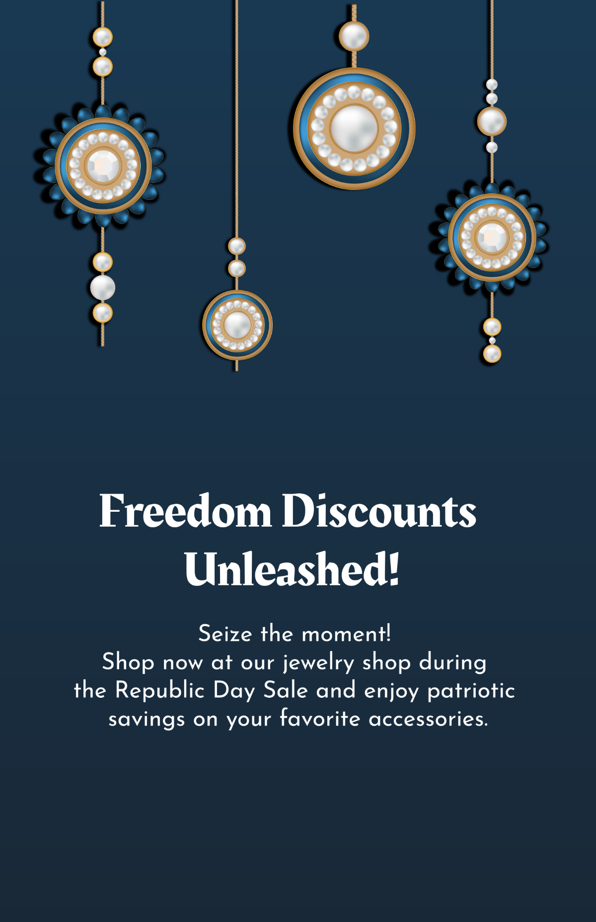 Republic Day Jewelry Poster Template