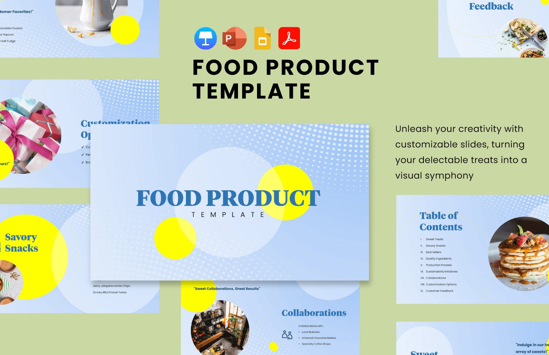 Food Product Template