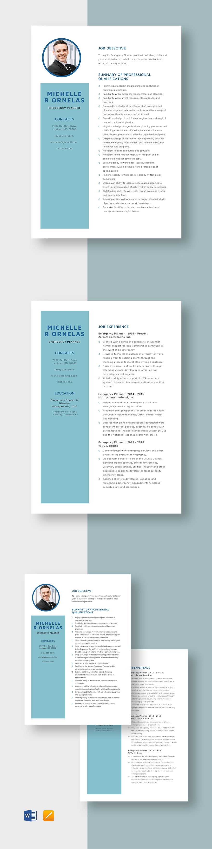 Emergency Planner Resume Template - Emergency Planner Resume Template 