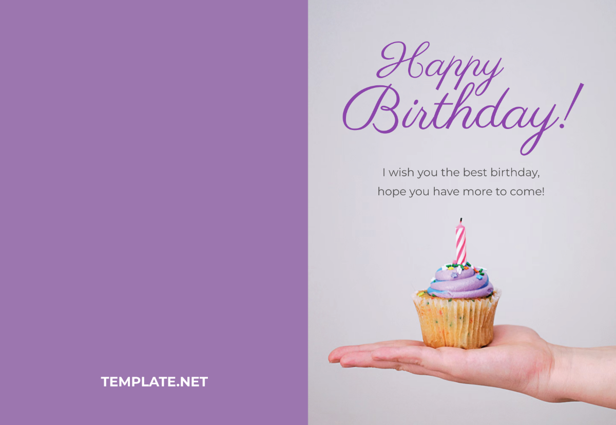 Free Foldable Birthday Card Edit Online Download Template