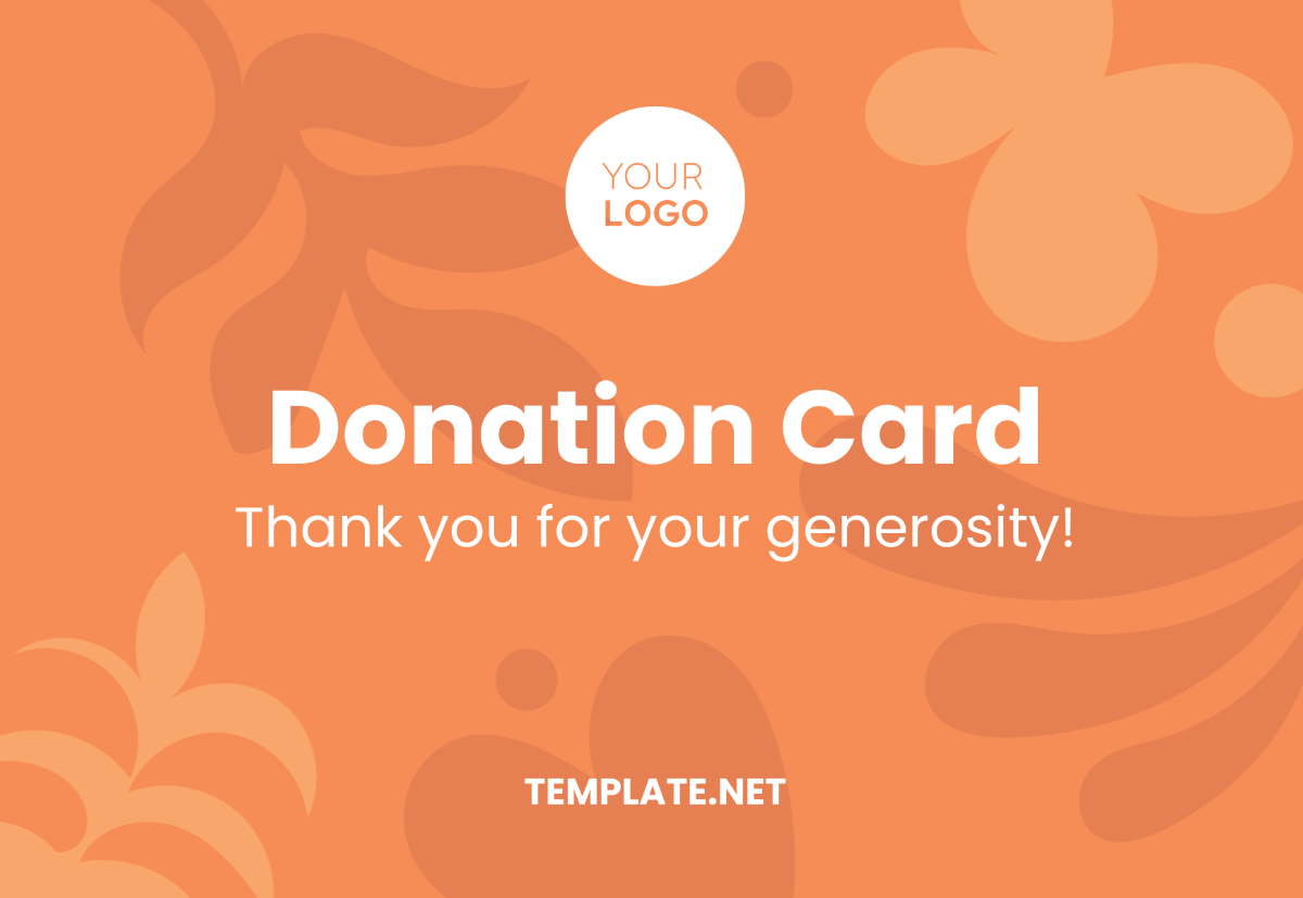 Donation Card Template
