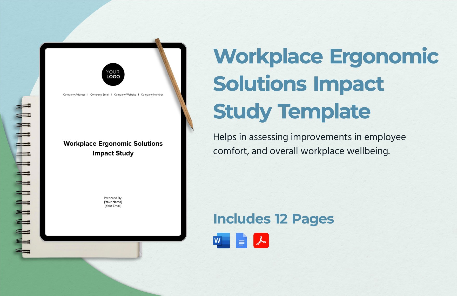 Workplace Ergonomic Solutions Impact Study Template