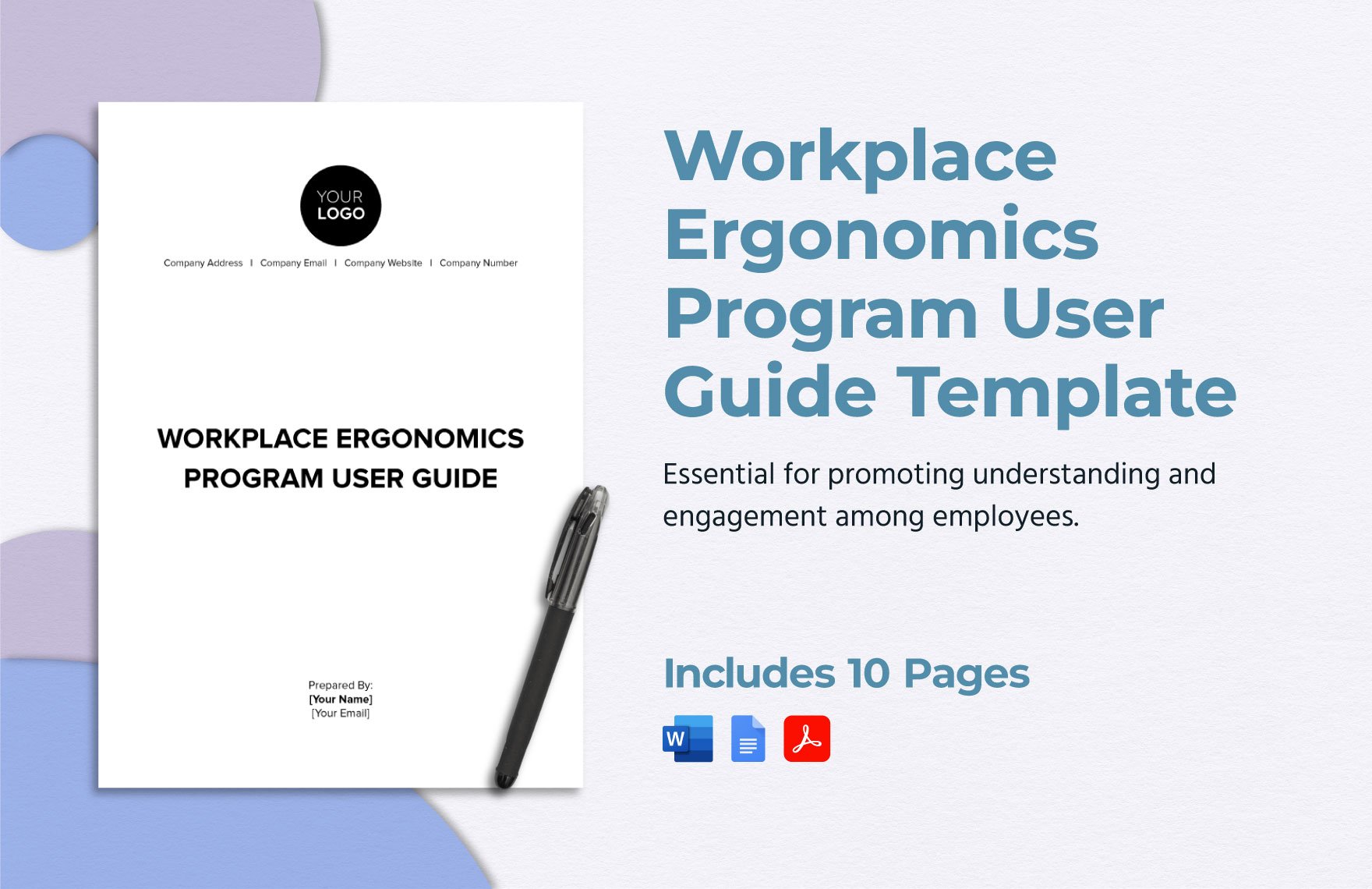 Workplace Ergonomics Program User Guide Template