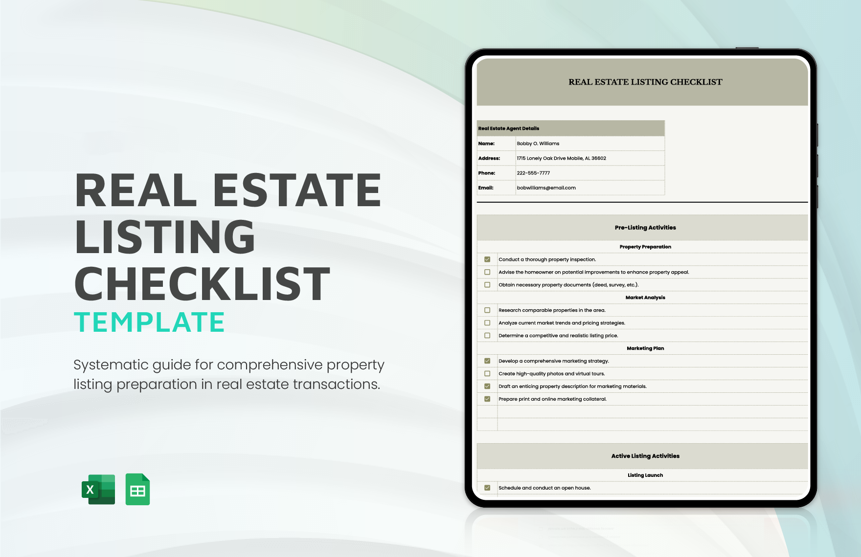 Free Real Estate Listing Checklist Template