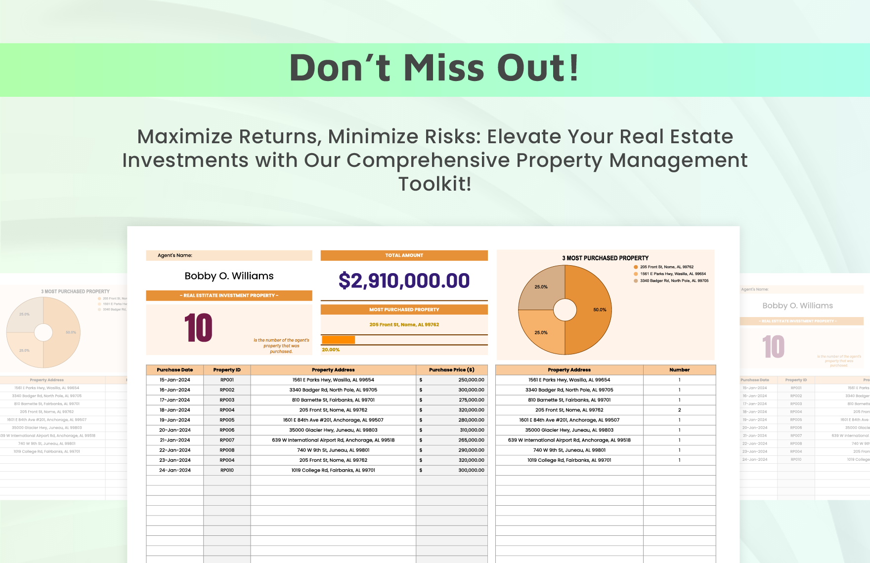 Real Estate Investment Property Template