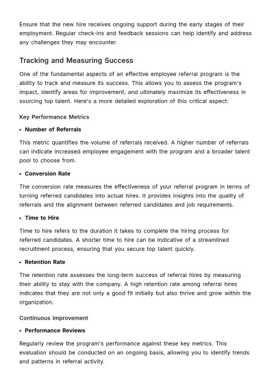 Free Employee Referral & Integration Guide HR Template to Edit Online