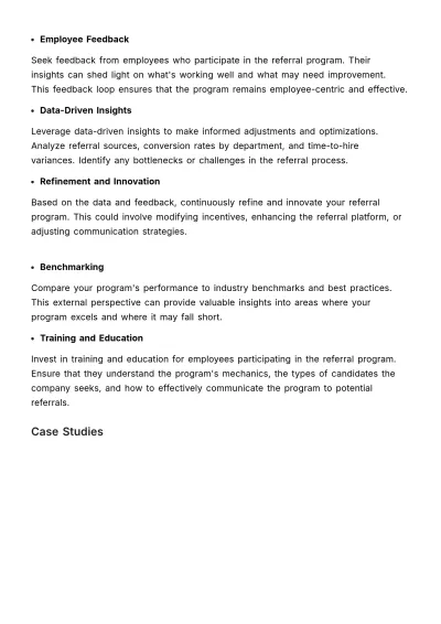 Free Employee Referral & Integration Guide HR Template to Edit Online
