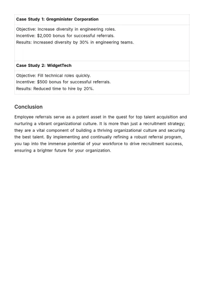 Free Employee Referral & Integration Guide HR Template to Edit Online
