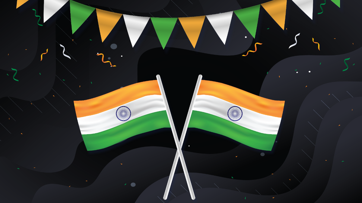 Republic Day Black Background Template