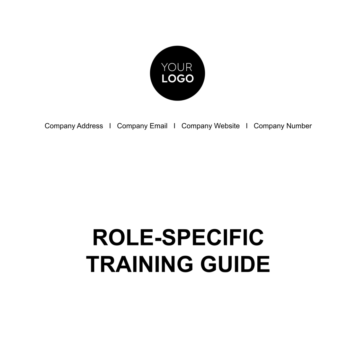 Role-Specific Training Guide HR Template - Edit Online & Download