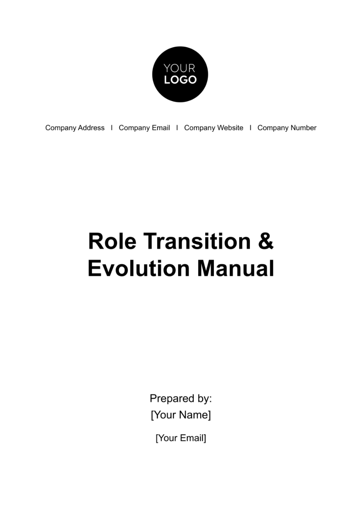 Role Transition & Evolution Manual HR Template - Edit Online & Download