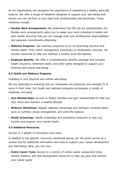 Free Role Transition & Evolution Manual HR Template to Edit Online