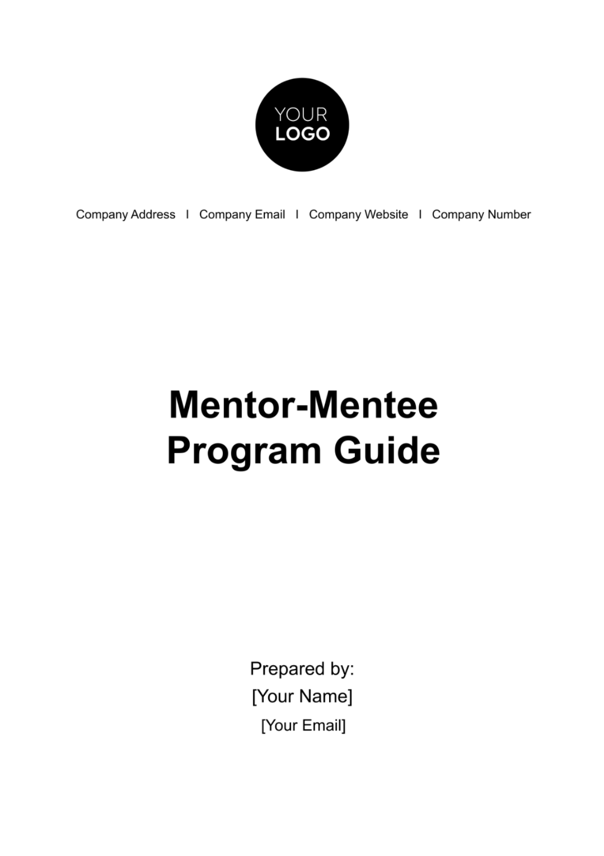 Mentor-Mentee Program Guide HR Template - Edit Online & Download