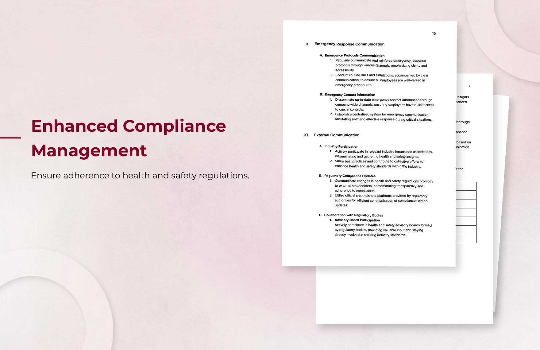 Comprehensive Health & Safety Communication Plan Template