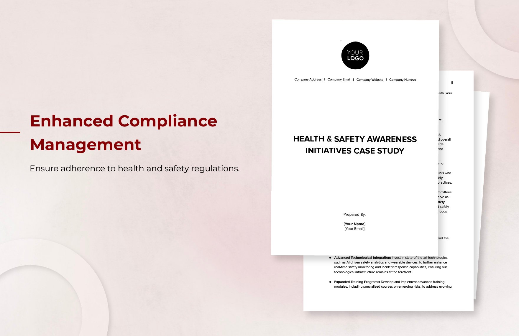 Health & Safety Awareness Initiatives Case Study Template
