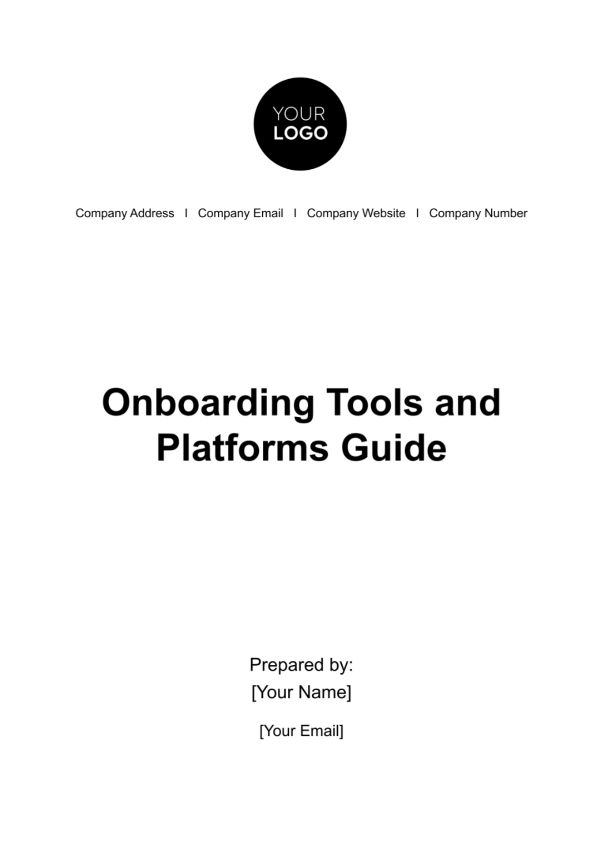 Onboarding Tools & Platforms Guide HR Template - Edit Online & Download