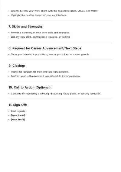 Free Self Promotion Letter Outline Template to Edit Online