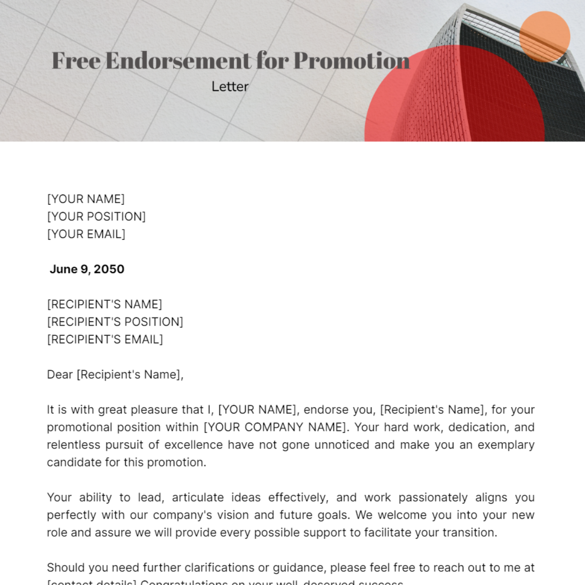 FREE Promotion Letter Templates & Examples - Edit Online & Download ...