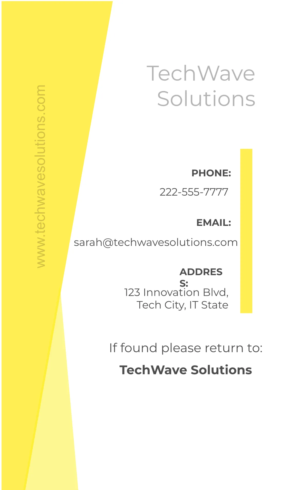 Free IT Manager ID Card Template to Edit Online