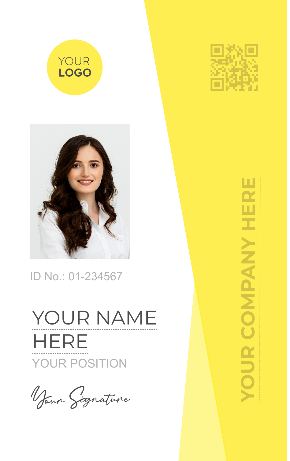 IT Manager ID Card Template