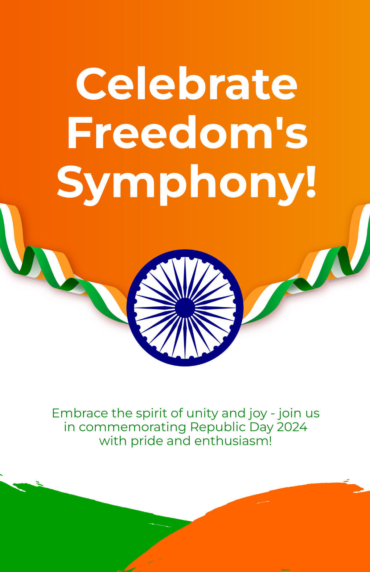 Happy Republic Day 2024 Template Edit Online & Download Example