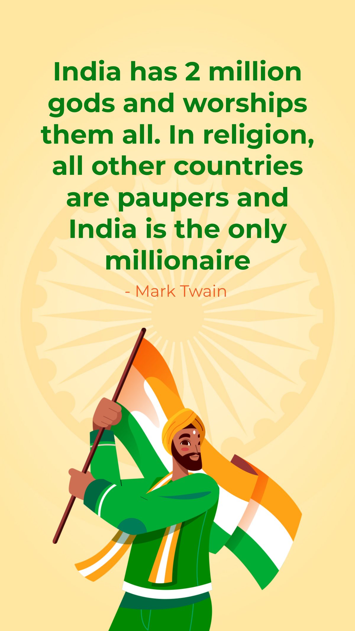 Happy Republic Day Quotes Template