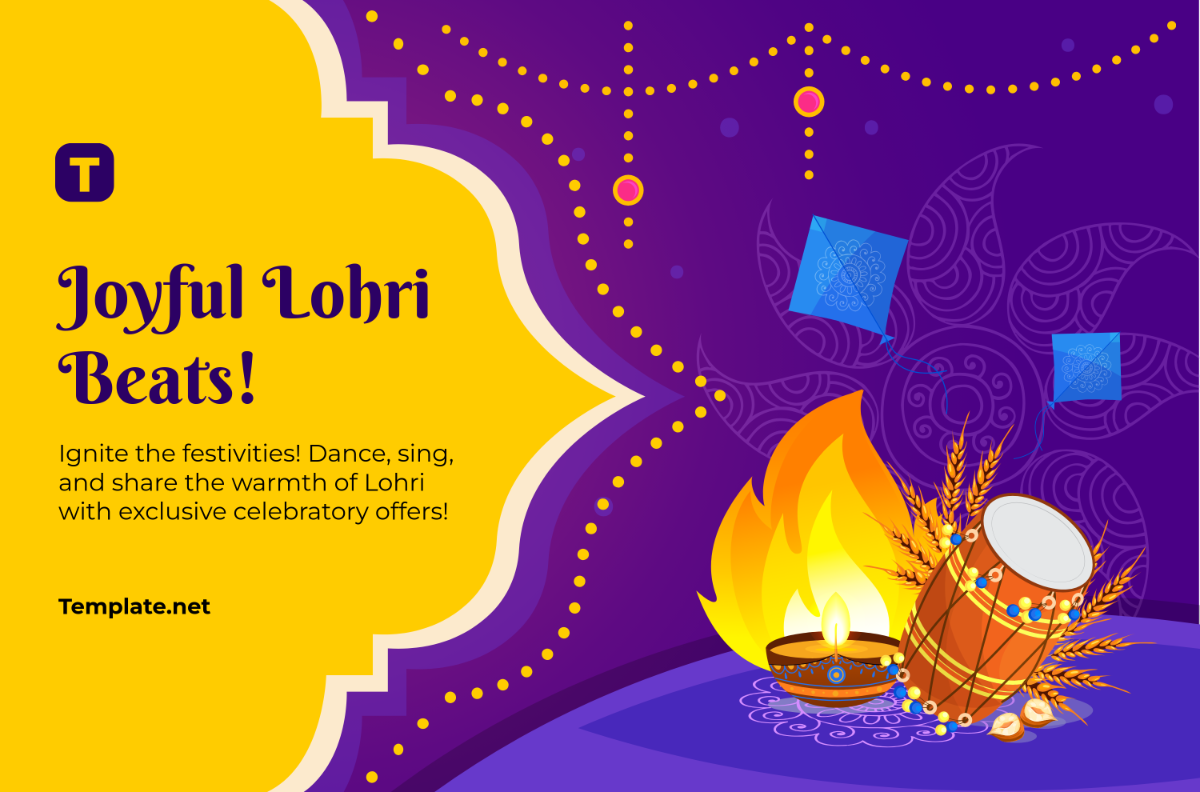 Free Happy Lohri Banner Template