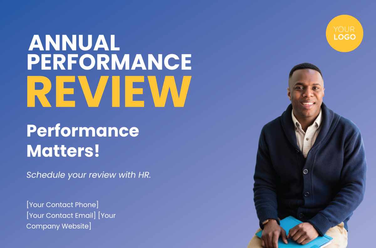 Annual Performance Review Banner HR Template