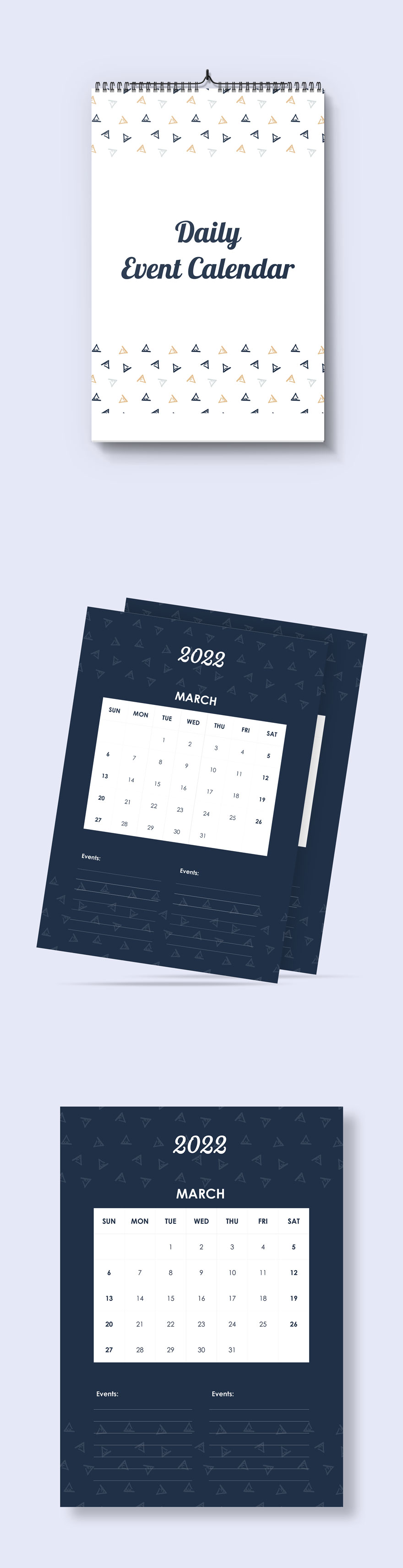 Daily Event Desk Calendar Template - Google Docs, Word, Apple Pages ...