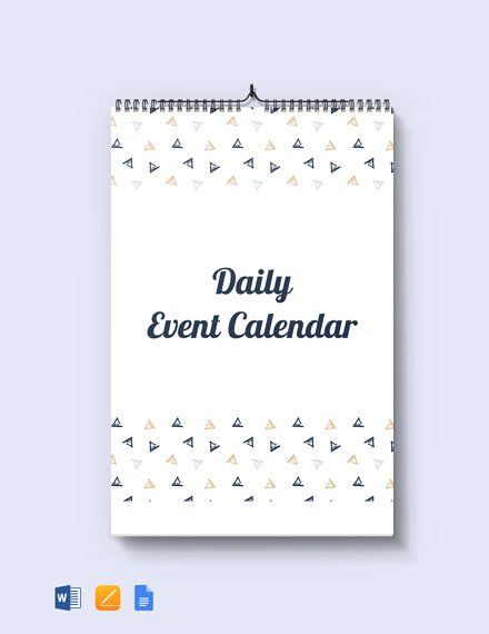 Church Event Desk Calendar Template - Google Docs, Word, Apple Pages ...