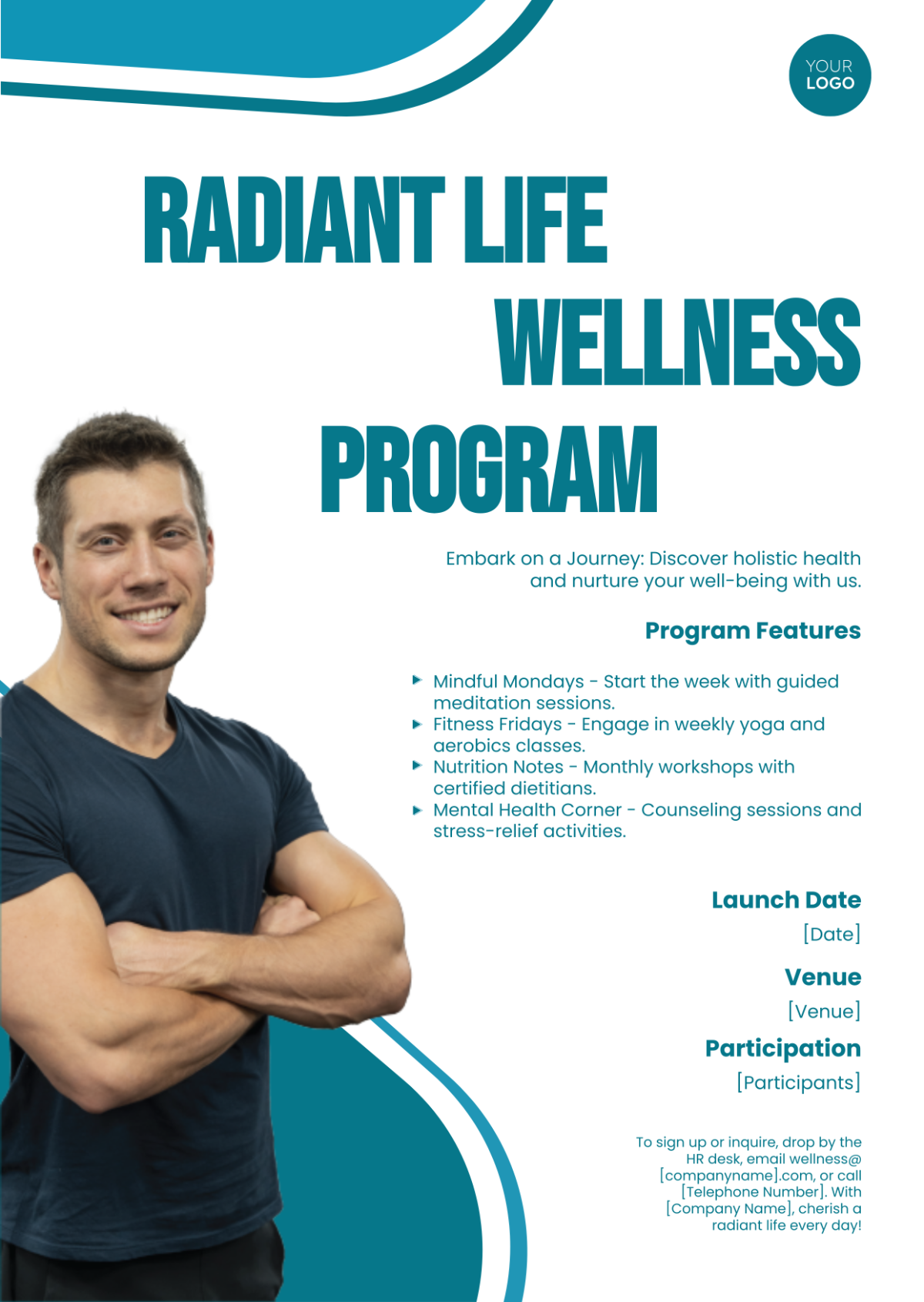 Wellness Program Ad HR Template - Edit Online & Download