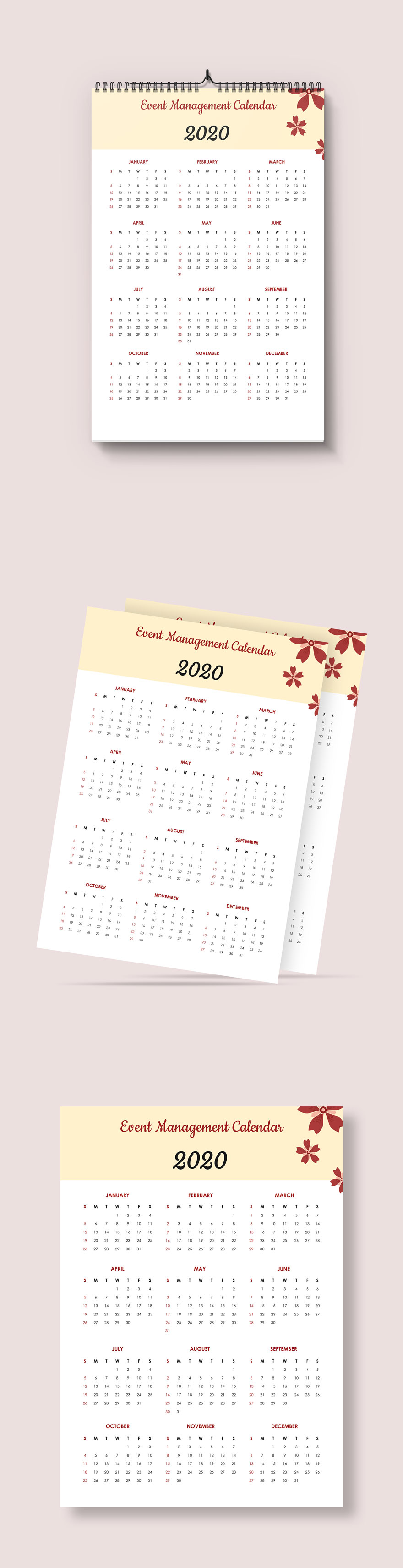 Church Event Desk Calendar Template Google Docs, Word, Apple Pages
