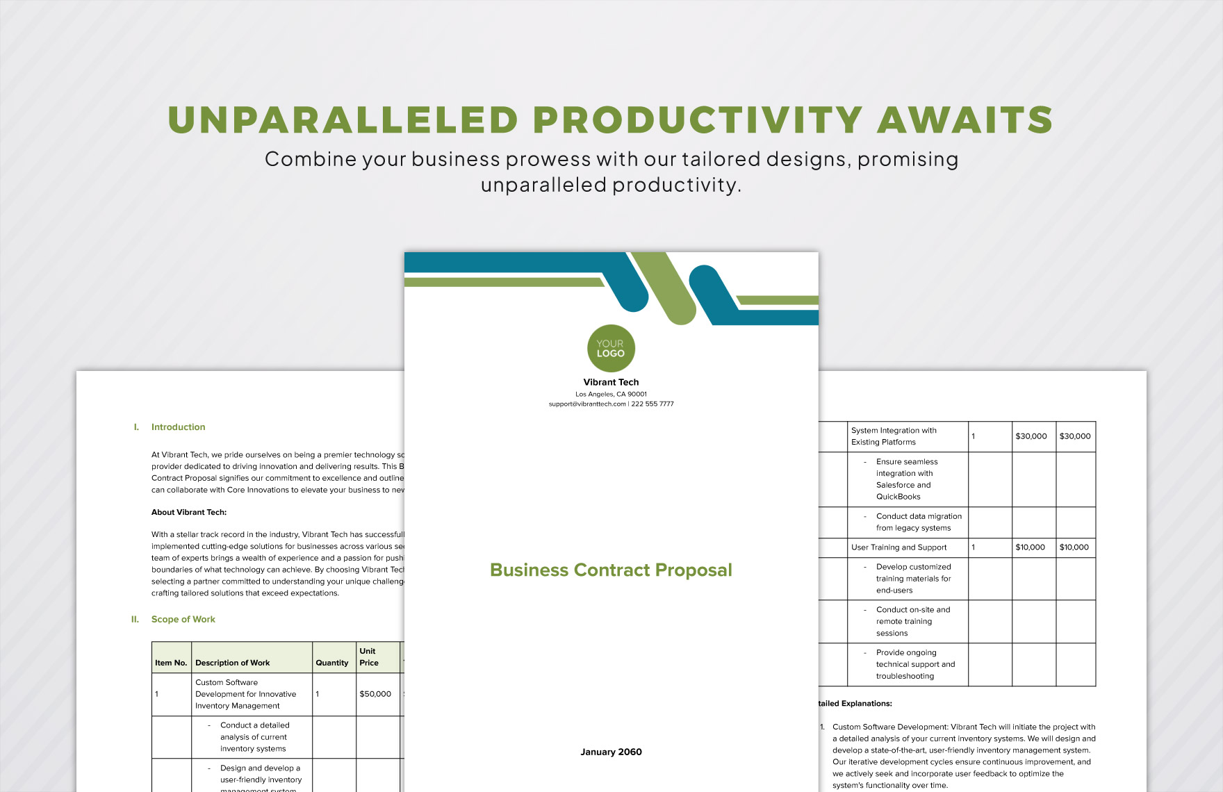 Business Contract Proposal Template