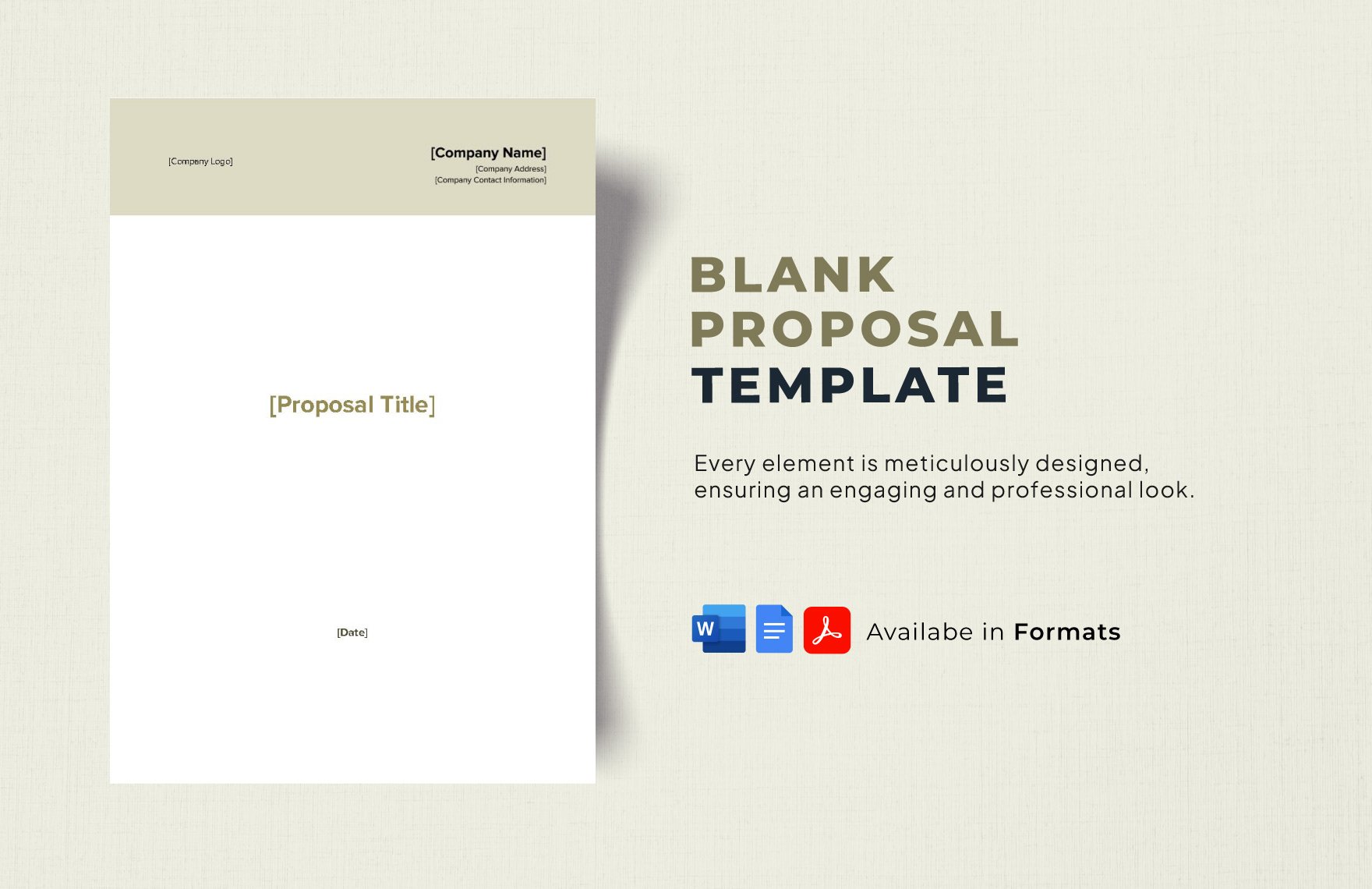 Blank Proposal Template