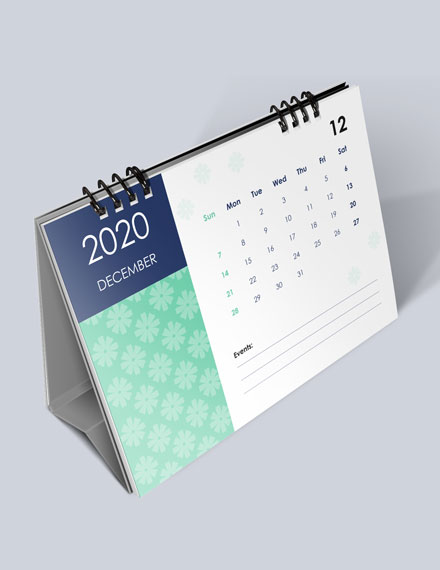 Printable Event Desk Calendar Download