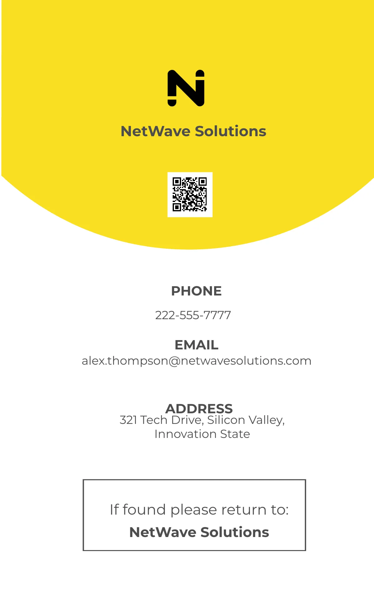 Free Network Engineer ID Card Template to Edit Online