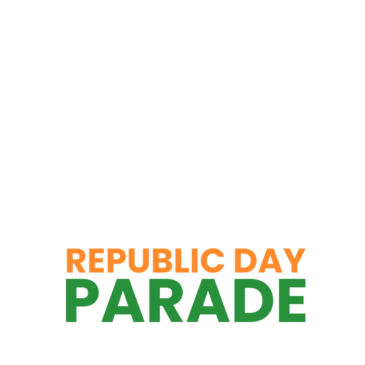 Republic Day Parade Clipart Template