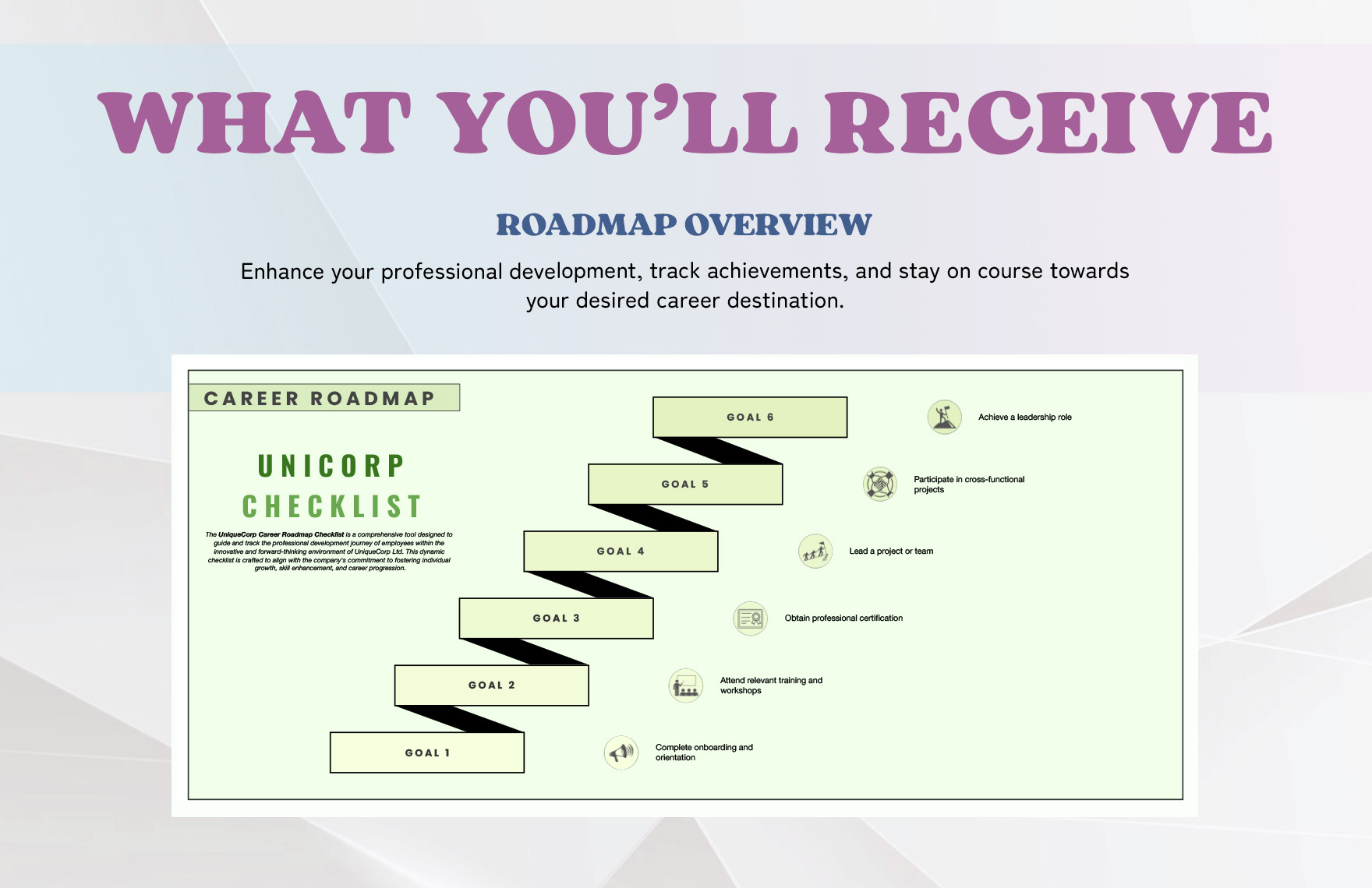 Career Roadmap Checklist Template