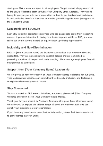 Free Employee Resource Groups Introduction HR Template to Edit Online