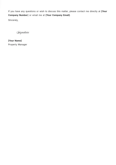 Free Eviction Notice Template to Edit Online