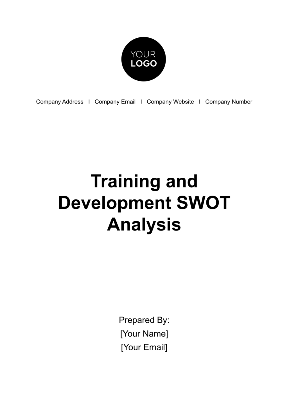 Training & Development SWOT Analysis HR Template - Edit Online & Download