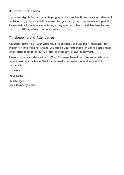 Free Payroll Enrollment Memo HR Template to Edit Online