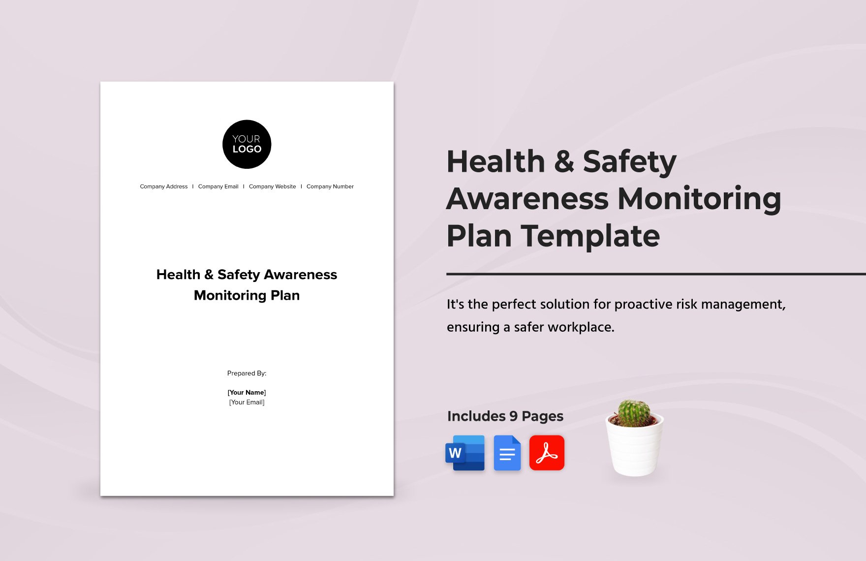 Health & Safety Awareness Monitoring Plan Template