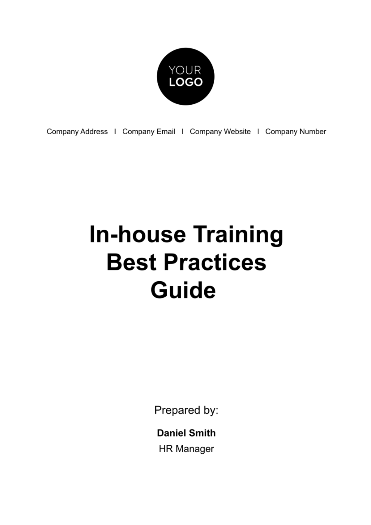 In-house Training Best Practices Guide HR Template - Edit Online & Download