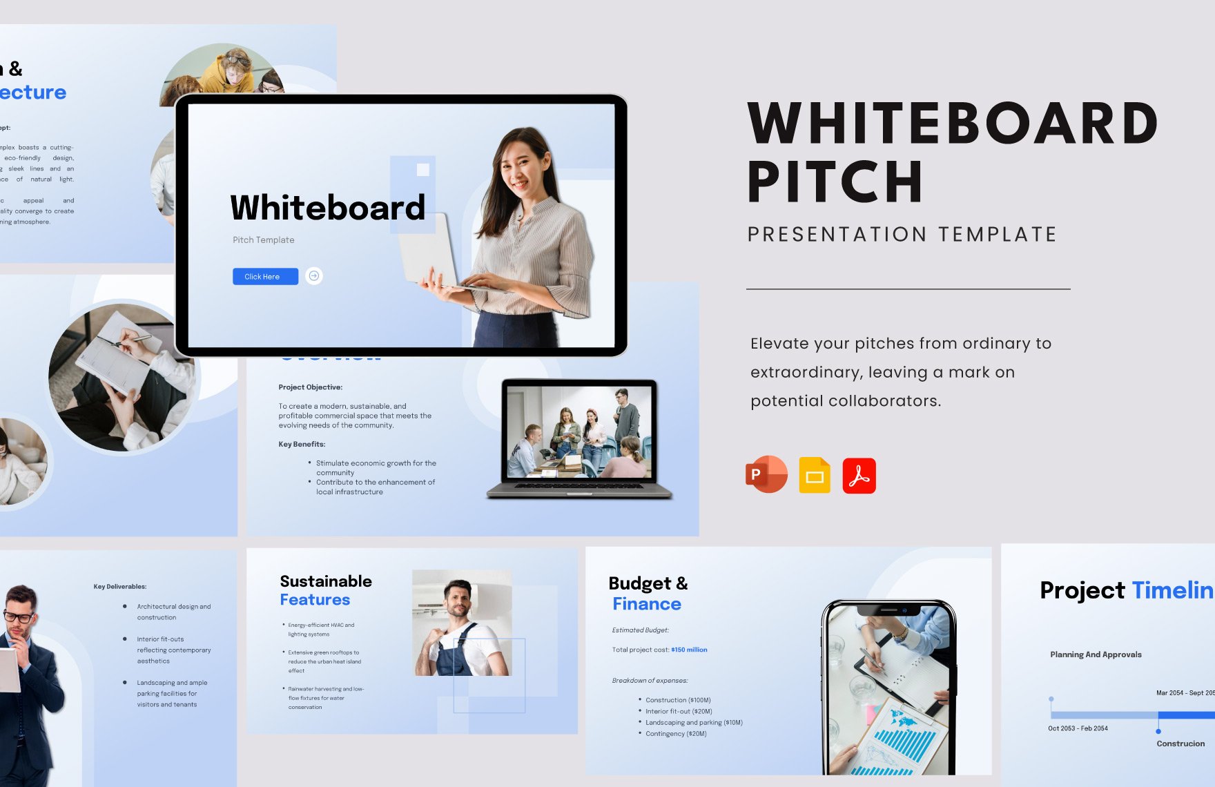 Whiteboard Pitch Template