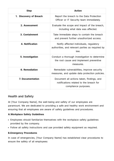 Free Compliance & Policy Orientation Manual HR Template to Edit Online