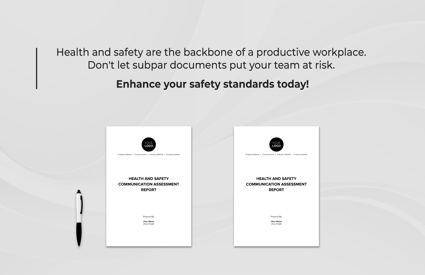 Health Safety Communication Assessment Report Template