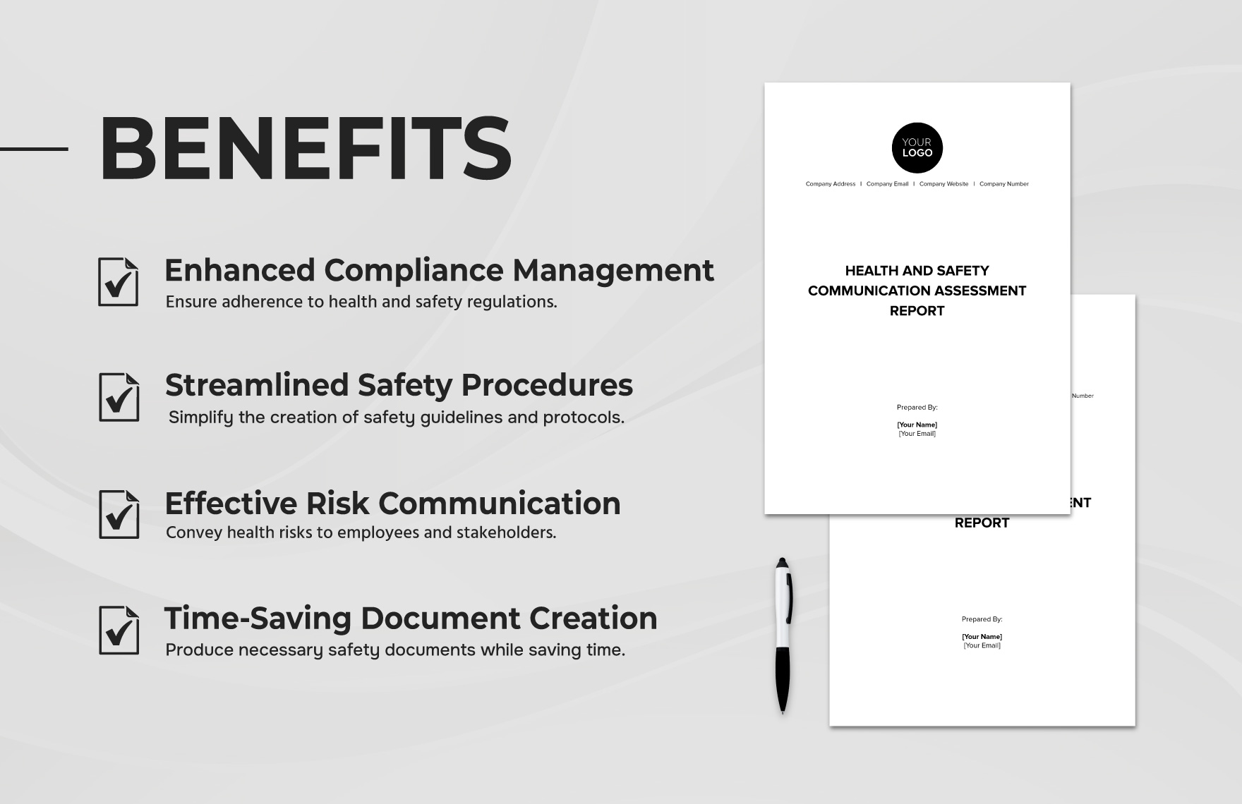 Health & Safety Communication Assessment Report Template